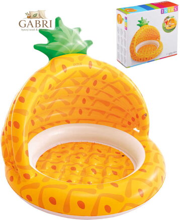 INTEX Baby bazén nafukovací se stříškou ananas 102x94cm 58414