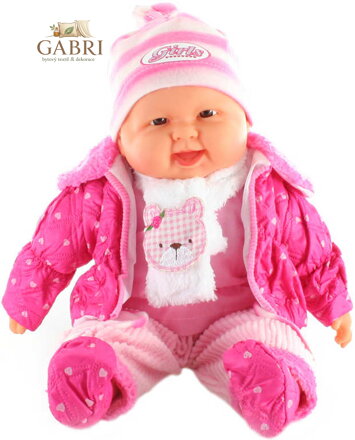 Panenka miminko velké 52cm holčička měkké tělíčko v oblečku