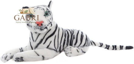 PLYŠ Tygr bílý ležící 29cm *PLYŠOVÉ HRAČKY*