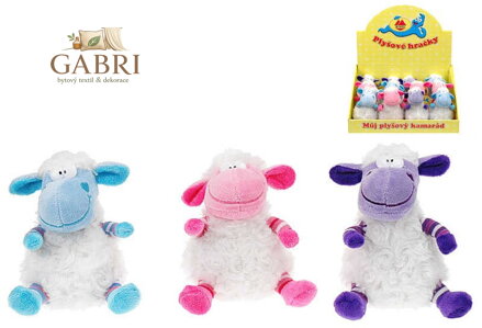 PLYŠ Ovečka sedící 14 cm 3 barvy * PLYŠOVÉ HRAČKY *