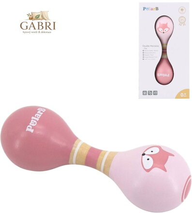 VIGA DŘEVO PolarB Rumbakoule baby dvojitá liška *DŘEVĚNÉ HRAČKY*