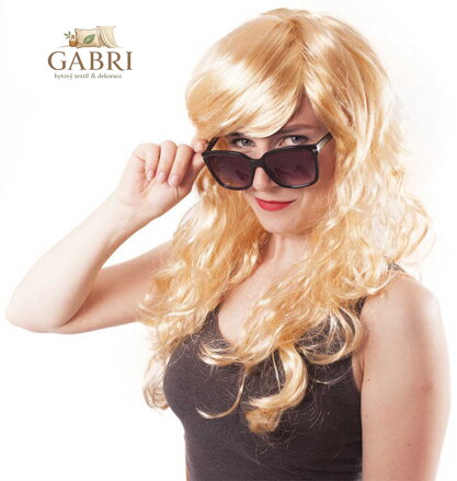 KARNEVAL Paruka blond dospělá *KARNEVALOVÝ DOPLNĚK*
