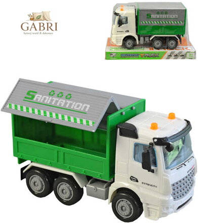 Auto pracovní popelářské plastové 16cm volný chod