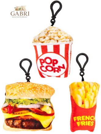 PLYŠ Přívěsek Fast Food 10cm s klipem klíčenka různé druhy *PLYŠOVÉ HRAČKY*