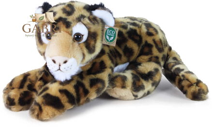 PLYŠ Leopard skvrnitý ležící 40cm Eco-Friendly *PLYŠOVÉ HRAČKY*