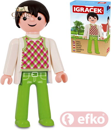 EFKO IGRÁČEK Strýček figurka 7,5cm rodina v krabičce STAVEBNICE