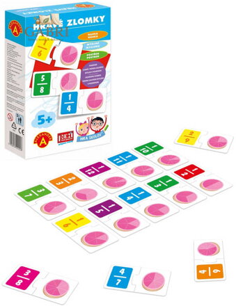 ALEXANDER Hra školou Hravé zlomky naučná hra v krabici