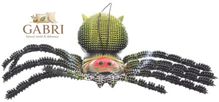 Pavouk velký pískací 29cm plastové zvířátko na gumičce