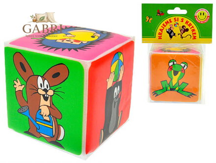 KRTEK (Krteček) Kostka soft baby pískací měkká Krtek a jeho kamarádi