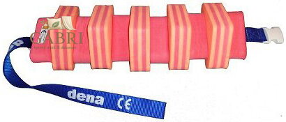 MATUŠKA-DENA Pás plavecký 100cm červený pruhovaný
