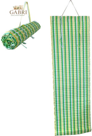 ACRA Lehátko plážové rolovací 170x55cm zelené pruhované