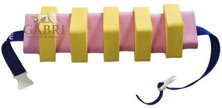 MATUŠKA-DENA Pás plavecký 100cm žluto-růžový