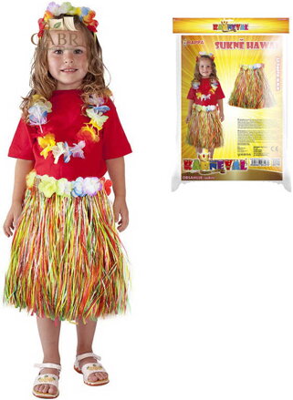 KARNEVAL Sukně Hawaii dětská 45cm (104-150cm) 3-10 let *KOSTÝM*