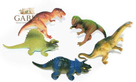Zvířata dinosauři 9-12cm plastové figurky zvířátka set 5ks v sáčku