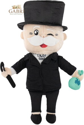 PLYŠ Pan Monopoly postavička 31cm *PLYŠOVÉ HRAČKY*