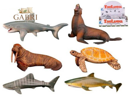 Zvířata mořská 9-15cm plastové figurky zvířátka 6 druhů