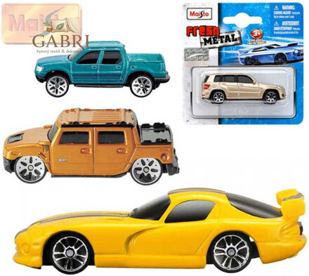 MAISTO Auto kovové model různé druhy a značky na kartě 15099