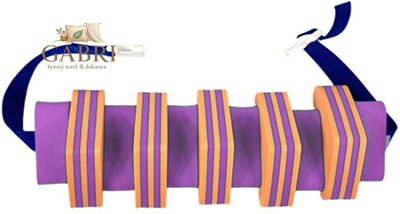 MATUŠKA-DENA Pás plavecký 100cm fialový pruhovaný