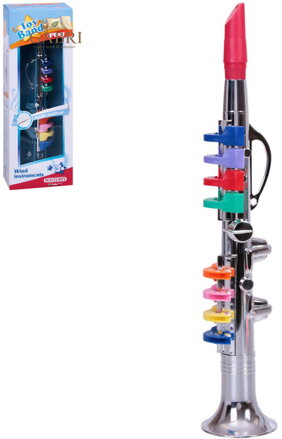 BONTEMPI Klarinet dětský stříbrný 8 klapek plast *HUDEBNÍ NÁSTROJE*
