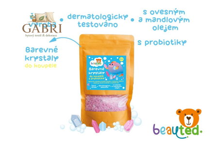 Krystaly šumivé do koupele s probiotiky
