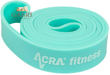 ACRA Posilovací fitness odporová guma 32mm mentolová