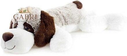 PLYŠ Pes ležící 105cm v sáčku *PLYŠOVÉ HRAČKY*