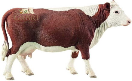 SCHLEICH Herefordská kráva 14cm figurka ručně malovaná