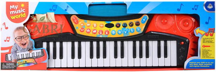Pianko dětské elektronické 37 kláves keyboard na baterie Světlo Zvuk