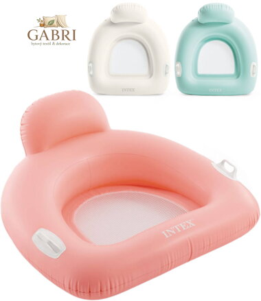 INTEX Křeslo nafukovací s opěradlem s úchyty do vody 3 barvy 56801