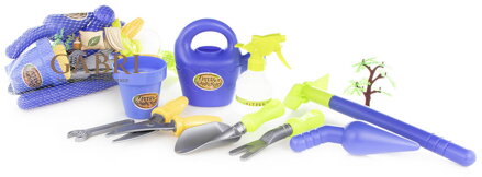 Zahradnické pracovní nářadí dětské set s konvičkou malý zahradník plast