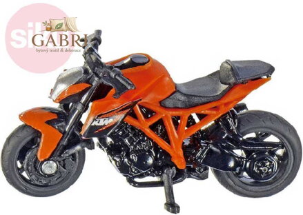 SIKU Motorka oranžová KTM 1290 Super Duke model kov 1384