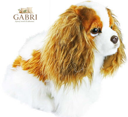 PLYŠ Pes King Charles 20cm španěl *PLYŠOVÉ HRAČKY*