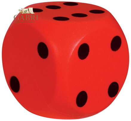 ANDRONI Kostka hrací soft měkká 16cm červená molitanová