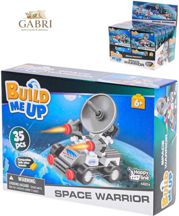 Stavebnice BuildMeUP Space Warrior 30-35 dílků 4 druhy plast