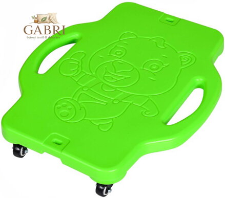 MERCO Surf podlahový Scooter Board s madly 58x50x11cm zelený