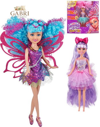 Sparkle Girlz panenka s kouzelnými vlasy 5 překvapení set s fashion doplňky 3 druhy