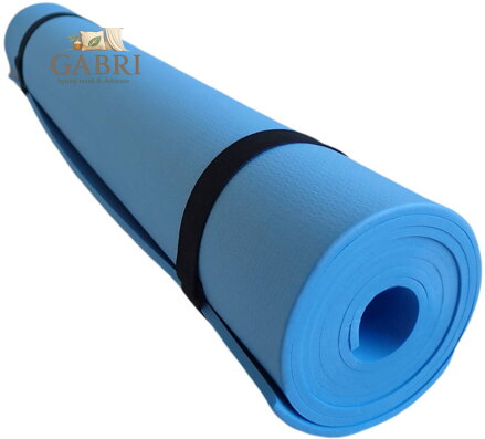 KUBISPORT Gymnastická podložka 173x61cm na cvičení 4mm modrá