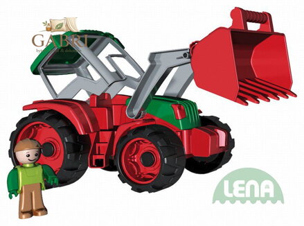LENA Truxx Traktor 33cm s figurkou řidič (vozítko na písek)
