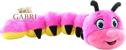 PLYŠ Housenka veselá růžová *PLYŠOVÉ HRAČKY*