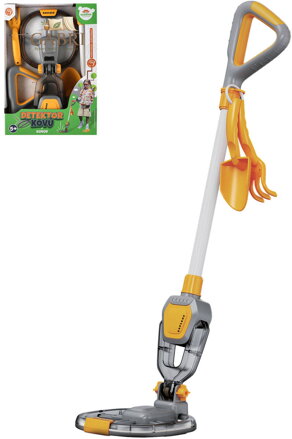 Detektor kovů malý hledač pokladů plastový na baterie Světlo Zvuk