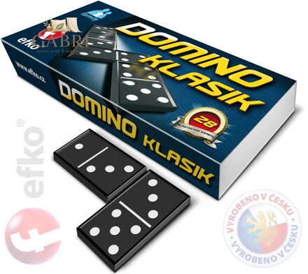 EFKO Hra Domino klasik 28 kamenů plast *SPOLEČENSKÉ HRY*