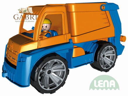 LENA Truxx Auto popelář 29cm vozítko na písek s panáčkem řidič plast