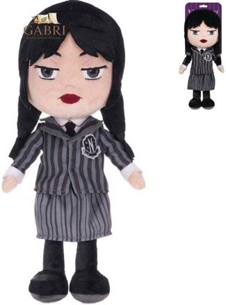 PLYŠ Wednesday Addams postavička uniforma *PLYŠOVÉ HRAČKY*