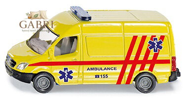 SIKU Auto ambulance dodávka žlutá CZ model kov 0809