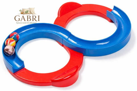 NERCO Hra Nekonečná osmička balanční dráha s kuličkou červeno-modrá