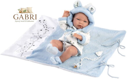 LLORENS Panenka realistická New Born Nico miminko chlapeček 40cm