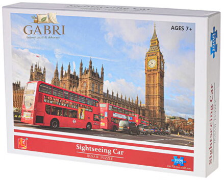 PUZZLE 1000 dílků Doubledecker foto 70x50cm skládačka v krabici