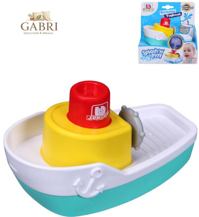 BBURAGO Junior baby člun s vodotryskem do vody do vany na baterie