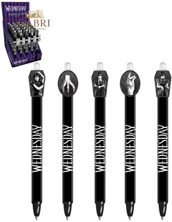 Pero dětské gelové gumovací Wednesday mazací 5 druhů