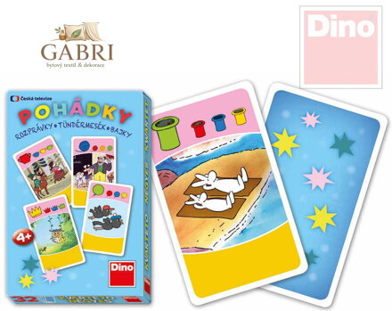 DINO Hra karetní Kvarteto Pohádky Večerníček 32 karet v krabičce